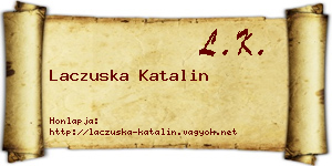 Laczuska Katalin névjegykártya